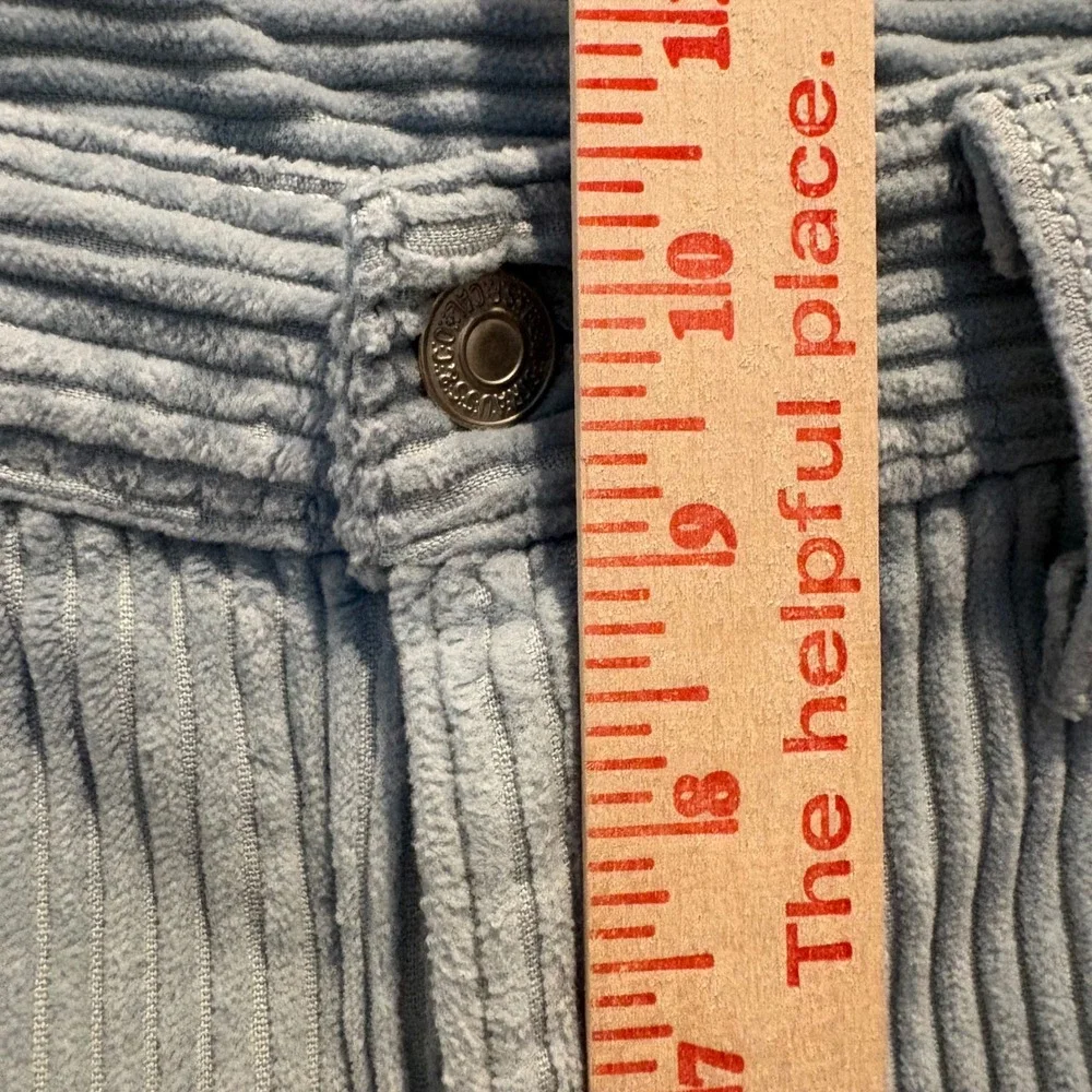Levi's 512 Slim Taper Corduroy Pants 32x29 (Tag 32x30) Light Blue Wide Wale Y2K